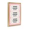 Stupell Industries Pink Shower Karaoke Tickets Floating Frame, design by Lettered and Lined